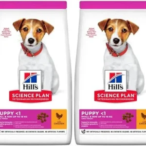 غذای خشک توله سگ هیلز مدل اسمال اند مینی با طعم مرغ